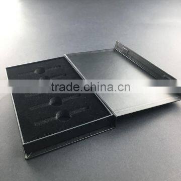 Black Mysterious Perfume Gift Magnet Rigid Paperboard Handmade Box photo-2