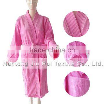 New Arrival Pink Bath Robe Womens Sleepwear Robes Autumn-Winter Flannel Robes Thick Long Spa Robe Shower Homewear Coral