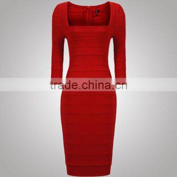 Traditional Style Brand Design New Products Rayon Bandage Dress Shenzhen Factory photo-2