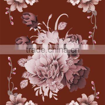 Acrylic Queensize Super Soft Flower Embroidery Adult Micro Plush Mink Royal Blanket