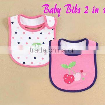 2015 Summer Design Embroidery Newborn Baby Waterproof Bibs Cotton Directly from Kids Clothes Supplier