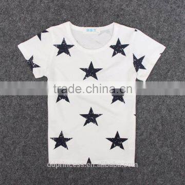 High Quality Baby Boy Clothes Cotton T-shirt White Many Designs T-shirt Printing photo-1