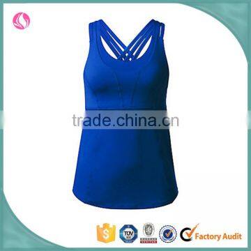 Sport Polyester Seamless Camisole Gym Tube Fitness Apparel Tank Top Woman Clothes