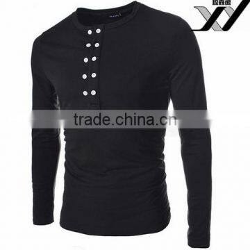 Men Long Sleeve Polo Shirt With Button photo-3