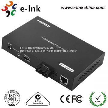 1-Ch HDMI Video + 1-Ch 10/100M Ethernet Over Fiber Extender photo-3