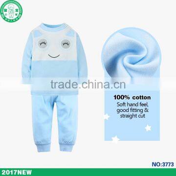 2017 popular design winter baby clothes set fancy children clothing