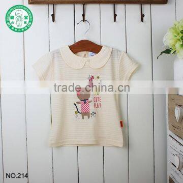 Kids 100% Cotton Summer Custom Printing T-shirt Baby Clothes for Girl photo-2