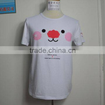 factory custom leather sleeve t shirt wholesale cotton