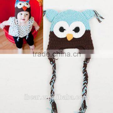 Crochet Baby Hat/little Owl Hat/ Baby Photo Prop photo-4