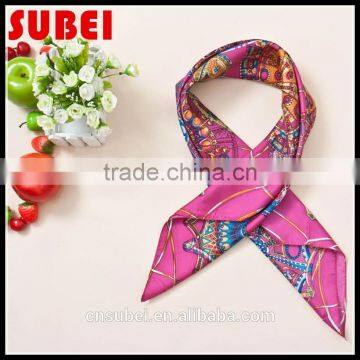 Customized Print Silk Scarf For Women photo-3