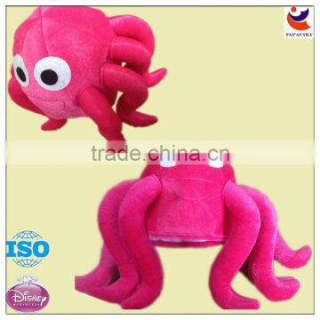 EN71 novelty hat Comb plush octopus hat cute squid hat