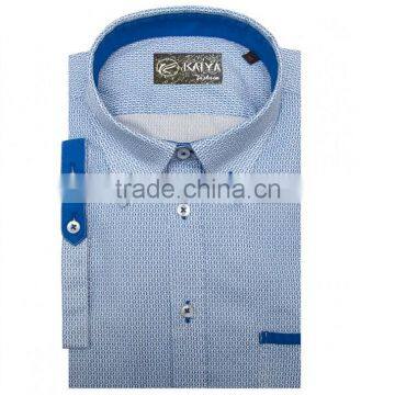 Spring new model men blue men's shirt long-Sleeve cotton casual shirt shopping online