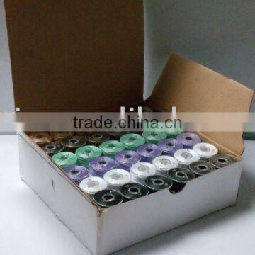 Size A plastic side prewound bobbin thread