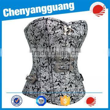 Good Quality 9 Bone Double Stitches Rubber Waist Training Corset photo-5