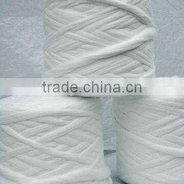 raw white virgin polyester tops 3dx102mm