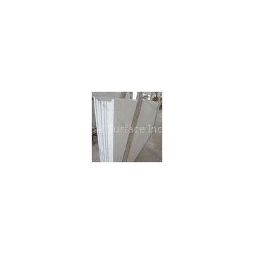 KKR High Glossy And Polished Quartz Stone White Color Quartz Slabs For Countertop