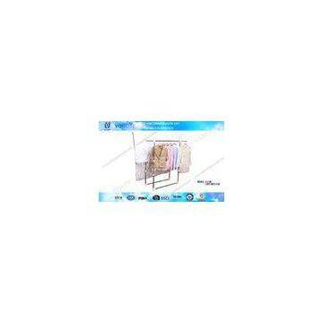 Extendable Indoor Retractable Clothes Rack for T-shirt , Simple Style Modern Metal Cloth Rack