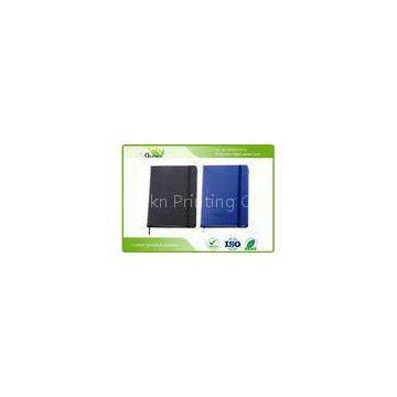 Delicate PU Leather Cover Custom Embossed Notebook with Pens Elastic Band