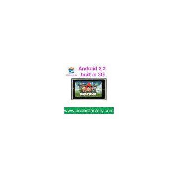 new android 2.3 built in 3G capacitive tablet pc