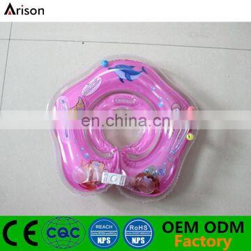Factory Stocked Environmental PVC Inflatable Baby Neck Ring New-born Baby Bath Ring With Two Chambers photo-4