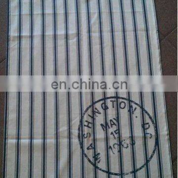 Stripes tea towel with stamp