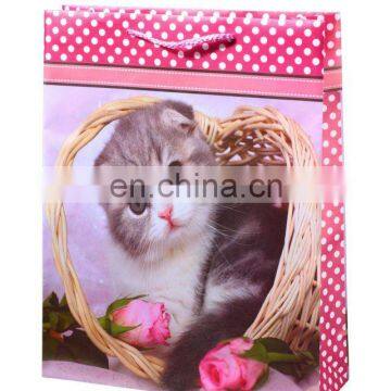 Customized animal design plastic shopping bag/candy bag