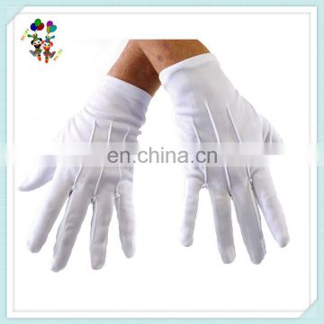 Quality Theatrical Fancy Dress White Cotton Gloves with Snap HPC-1885