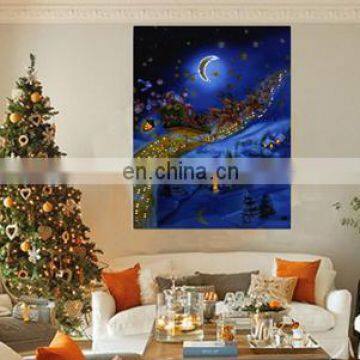 led lights decorative canvas art printing