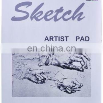 150gsm 24 sheets tape bound coloured cover 5x7" Sketch pad Sketchbook Side Bound Spiral Premium Sketch Book