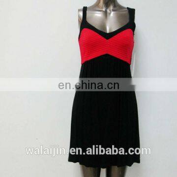 High Quality Strap Design Empire Waist Ladies Knitted uk Dress photo-2