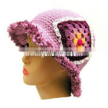 Ladies new design knitted winter bucket hat