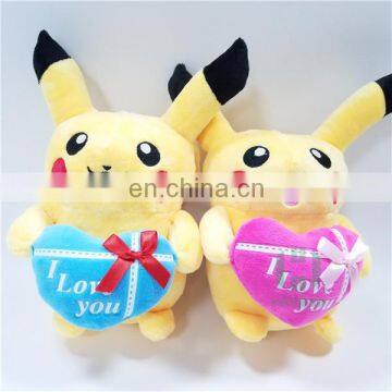 HI CE new arrival plush toy pikachu for Valentine's day,stuffed plush pikachu for kids