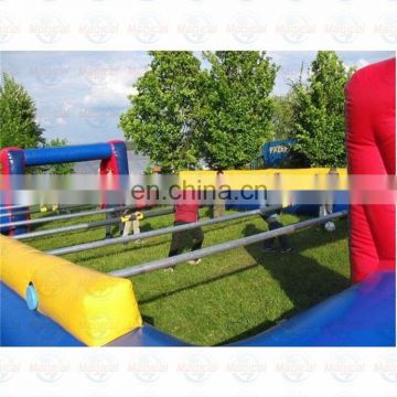 Commercial grade inflatable football game human foosball inflatable foosball field