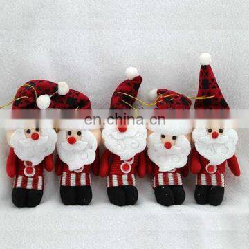 cute snow Santa Claus doll hanging ornaments festivial Christmas decoration