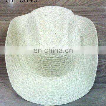 Customized color paper strawr Cowboy Hat