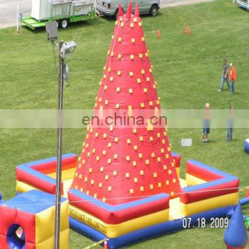 Big PVC inflatable sports games rock mountain inflatable climbing wall