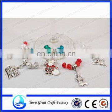 Christmas Wine Glass Charms - Set of 5