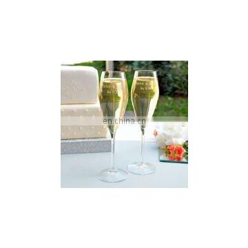 Personalized Luigi Bormioli Crystal Champagne Flutes