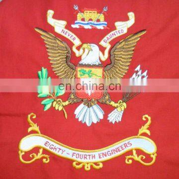 Home Decoration Fashion Custom Eagle Polyester Embroidery Flag photo-4