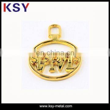 Fancy Custom Shaped Metal Zipper Slider / Metal Zipper Puller photo-3