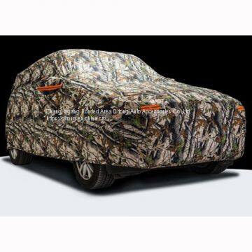 PU Coated Camouflage PEVA Add Cotton Fabric SUV Car Covers photo-4