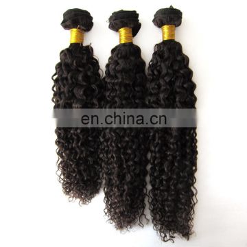 Virgin curly hair short hair brazilian curly weave