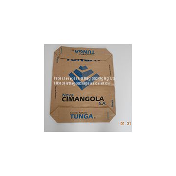 25 kg 50kg cement bag price kraft paper bag with block bottom