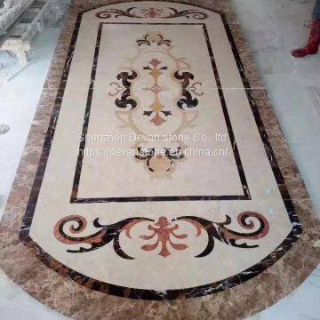 Arabic Floor Marble Tile Flower Pattern Floor Waterjet Medallion photo-5