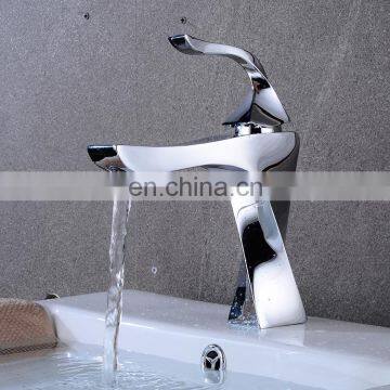 Wholesale silver plating brass bathroom basin faucet ,single handle lavatory mixer