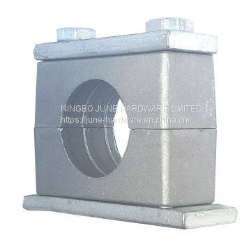 Aluminum hydraulic pipe clamp