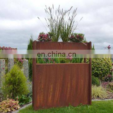 Corten Steel Outdoor Garden Planter Metal Garden Planter