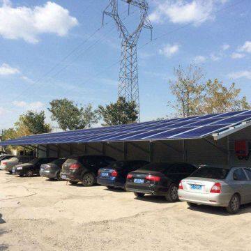 Galvanized Steel Car Park Solar Canopies Solar Carport Structures