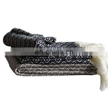 Amazon Hot Sale High Quality Super Soft Chunky Acrylic Yarn Super Soft Plain Blanket photo-3