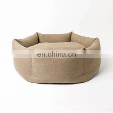 Factory Wholesale polygon shape chunky memory foam pet dog bed solid color waterproof pet bed